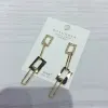 New trendy, individualistic, geometric, exaggerated, trendy, versatile, simple, long autumn and winter earrings with a high-end feel Specification image